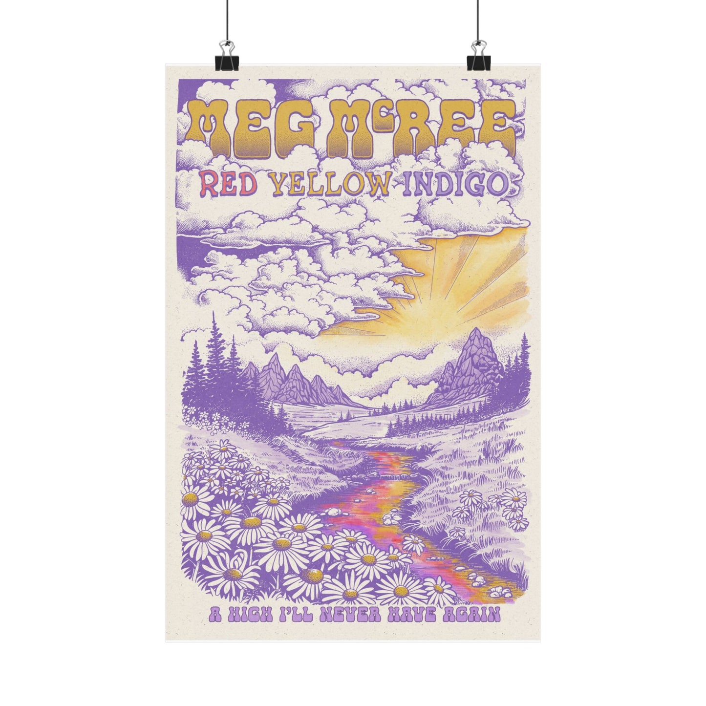 Red Yellow Indigo Dreamland Poster