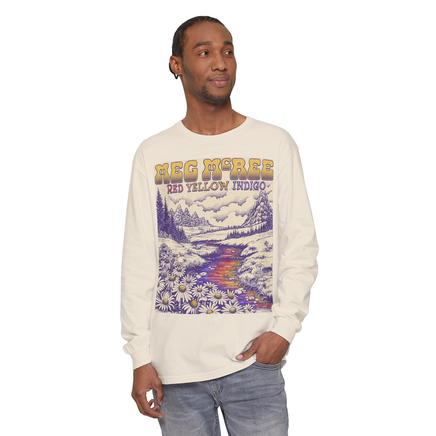 Red Yellow Indigo Comfort Colors Long Sleeve