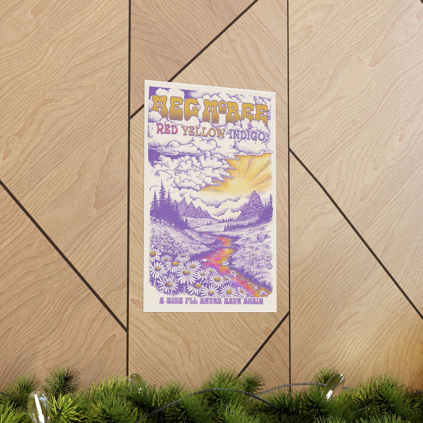 Red Yellow Indigo Dreamland Poster