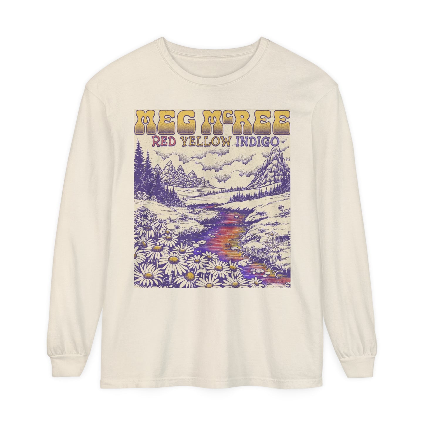 Red Yellow Indigo Comfort Colors Long Sleeve